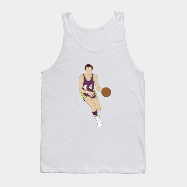 Jerry West "The Logo" Tank Top by rattraptees